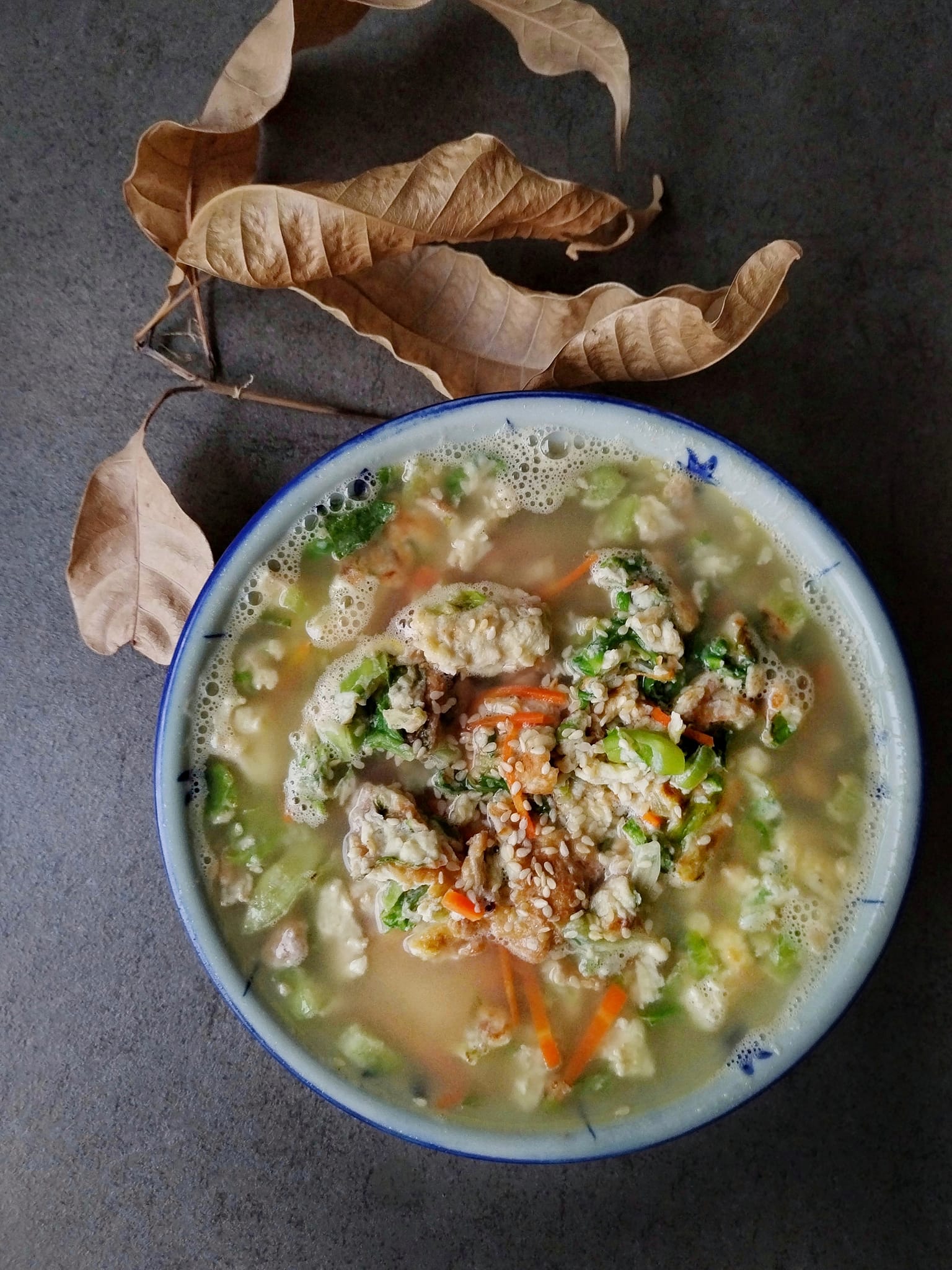 Koren soup in a bowl